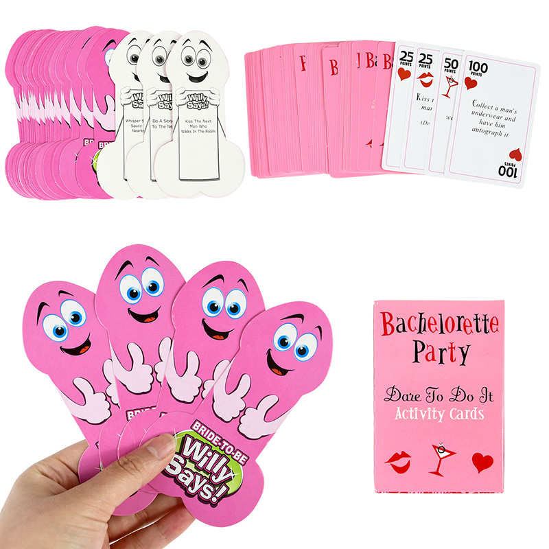 Party Games Bridal Shower - Junggesellinnenabschied Wahrheit oder Pflicht Aktivitätsspiele Karte