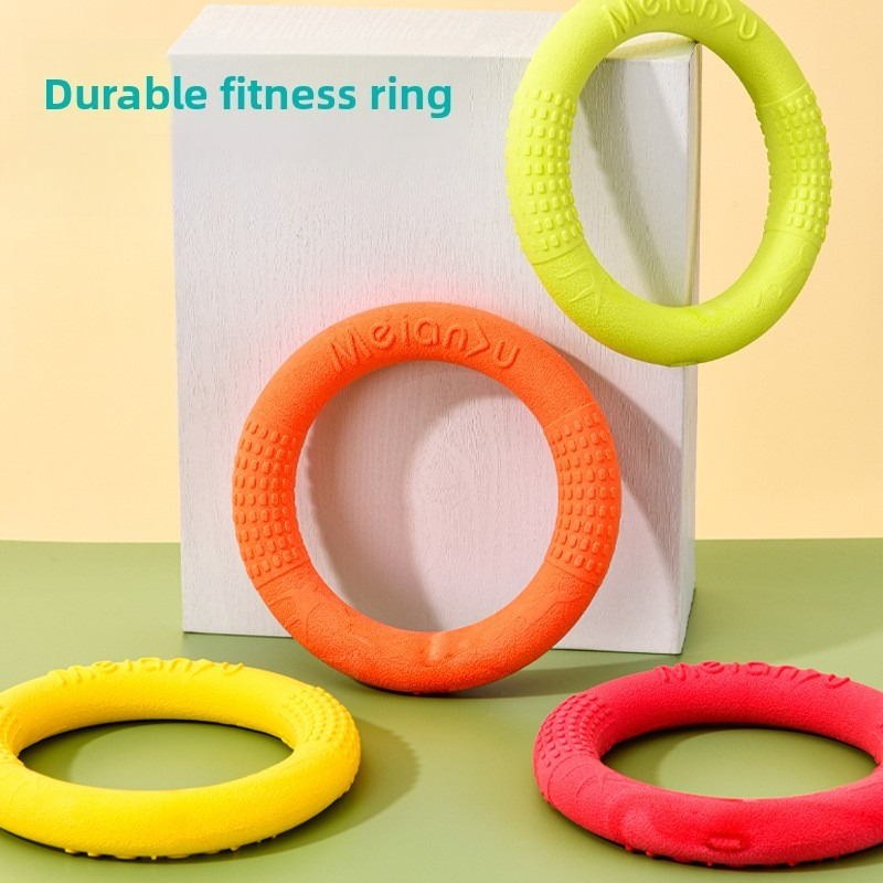 Frisbee Freestyle Disc - Bissfester Weicher Zugring-Frisbee für Hundetraining aus