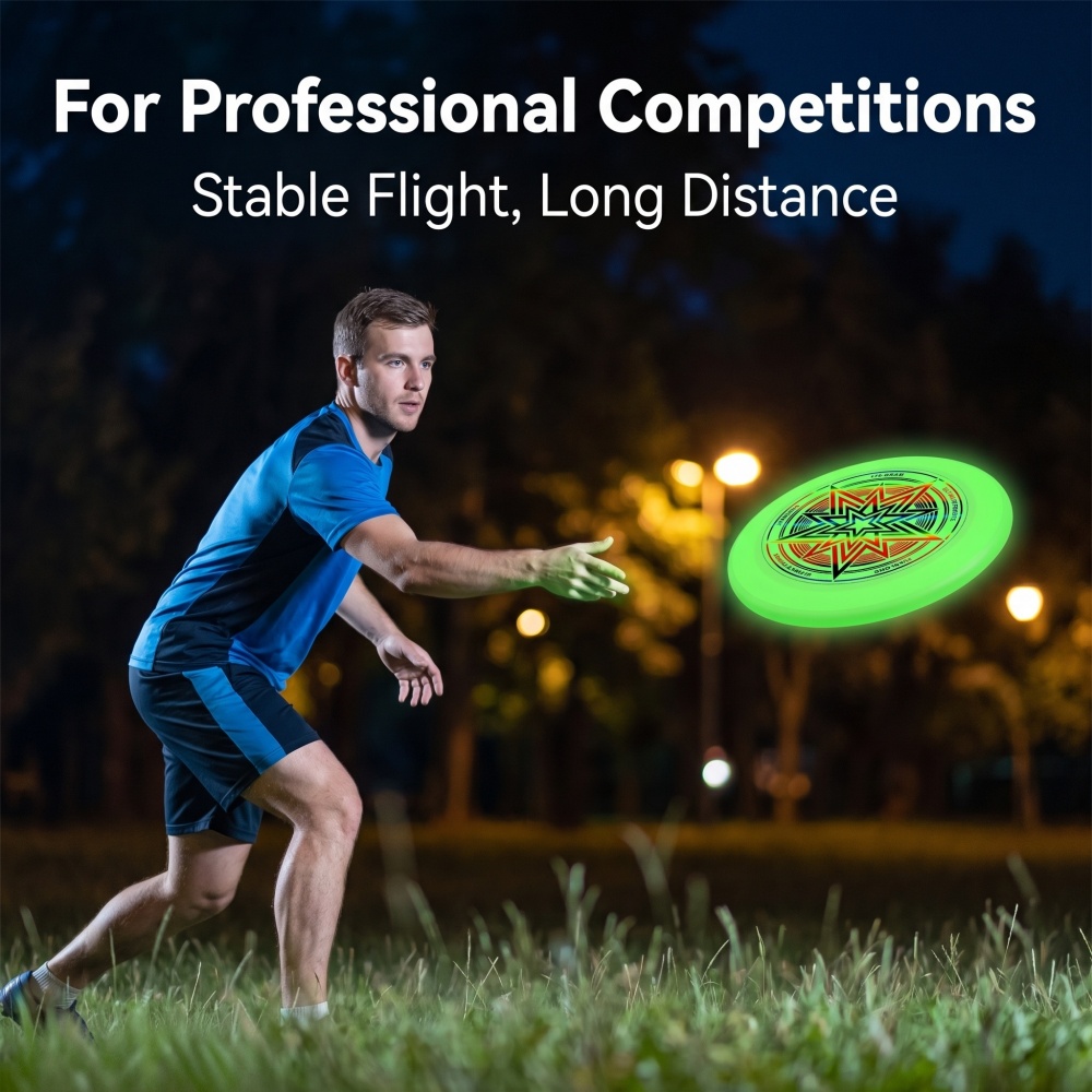 Frisbee Freestyle Disc - Leuchtendes Frisbee 175g Professionelles Extrem-Frisbee für