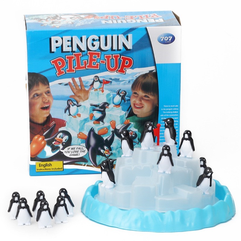 Party Games Adult Birthday - Eisberg-Pinguin-Stapelspiel, Balancier-Spielzeug, Brettspiel, Puzzle-Spielzeug, Frühpädagogisches Spiel,