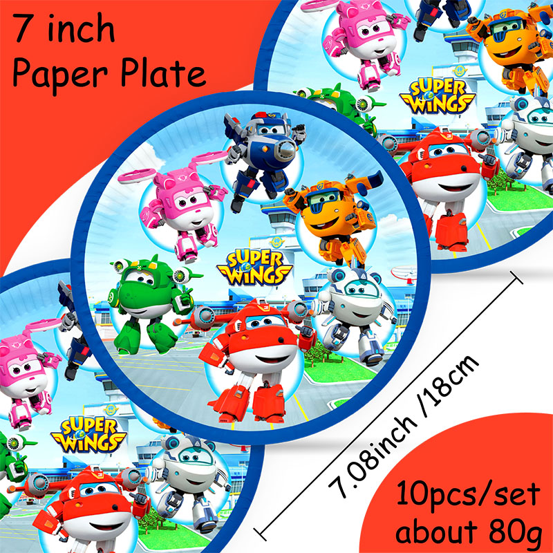 Party Games Bridal Shower - Super Wings Partyzubehör: Ballons, Becher, Teller,