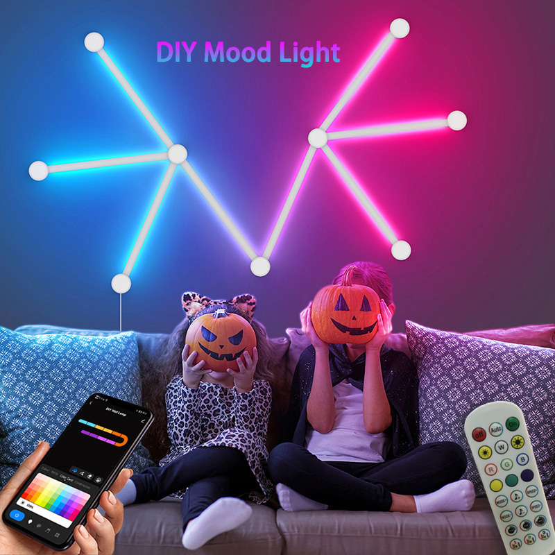 Party Games Switch - Intelligente RGB-Wandleuchte, Bluetooth-APP-Verbindung, LED-Lichtleiste für Musikpartys,