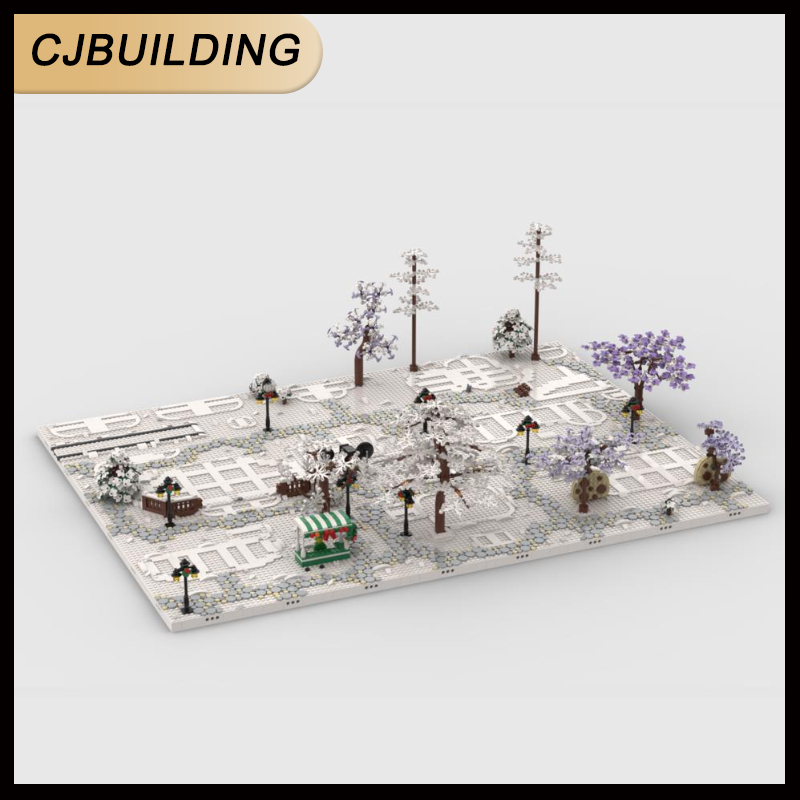 Lego Set Creator - Winterdorf Display-Basis für Set 10325 10308