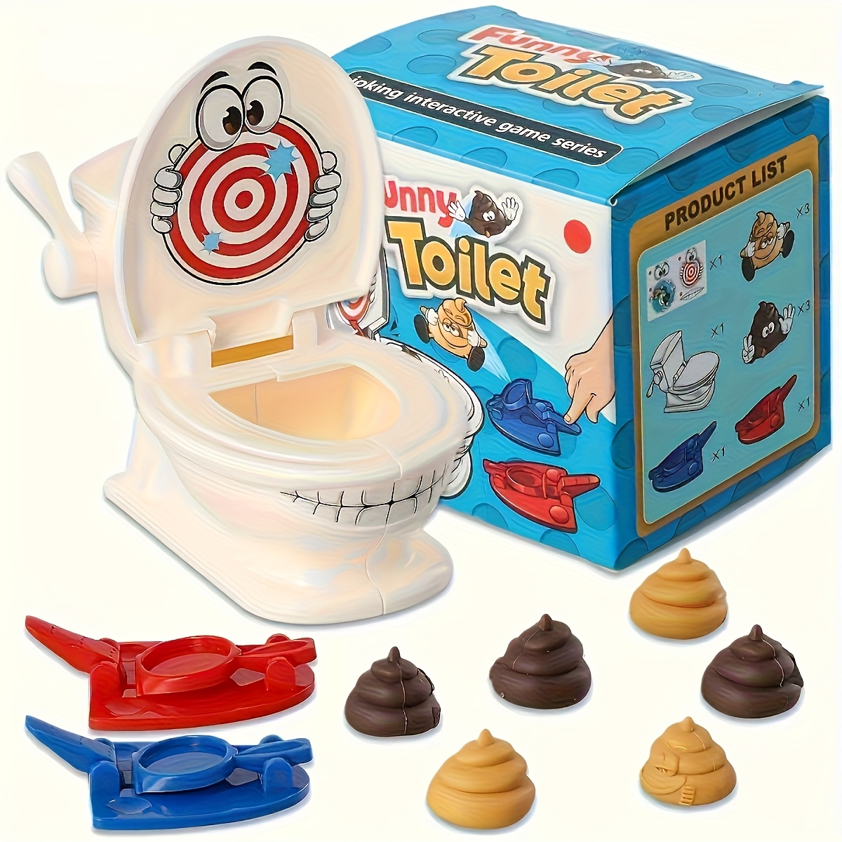 Party Games Console - Mini Toilette Anti Stress Spielzeug Zwei