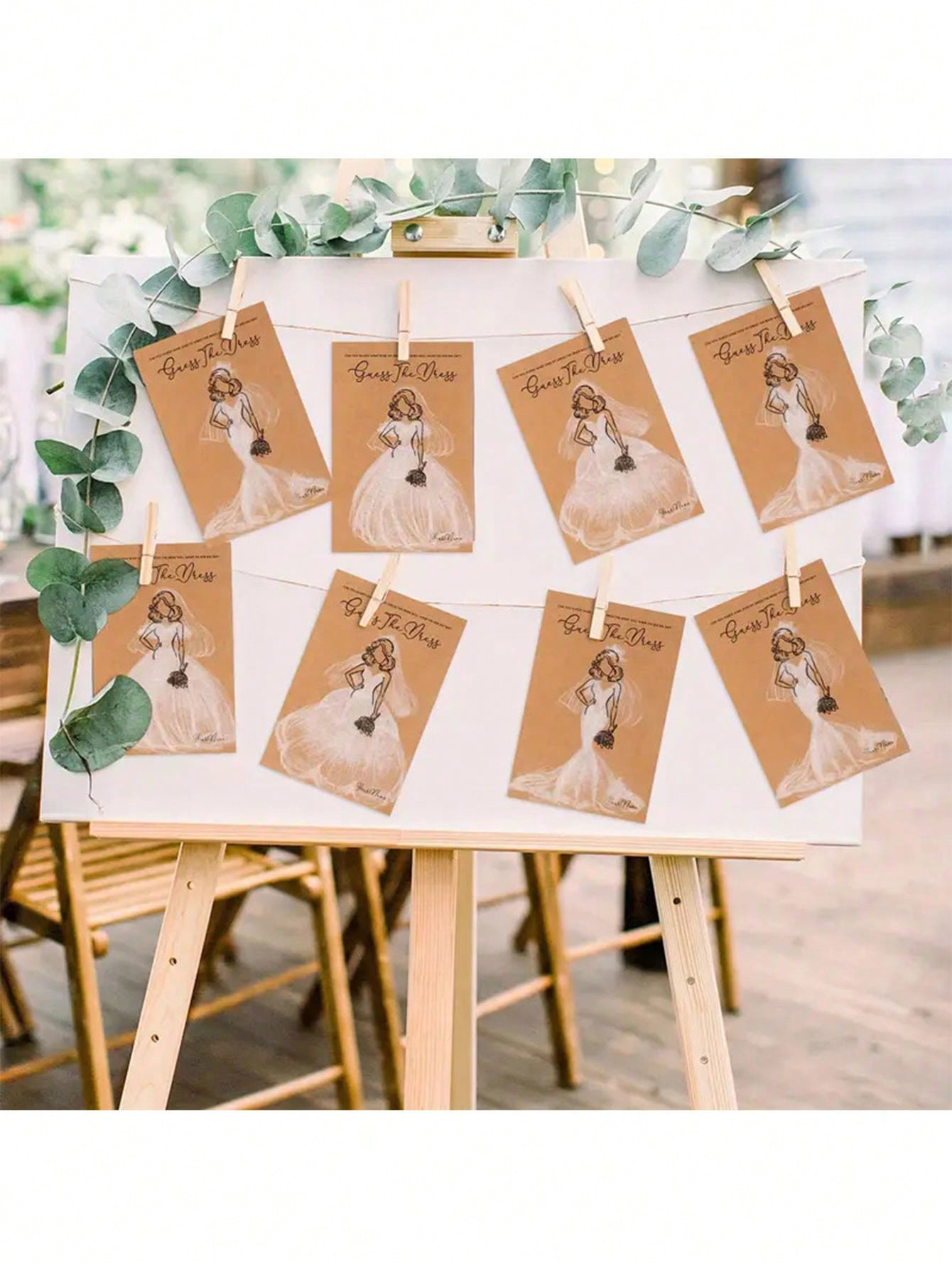 Party Games Bridal Shower - 20/40 stücke Kleid Raten Braut Dusche