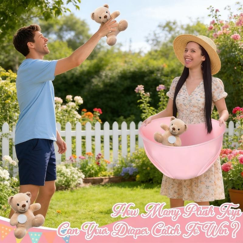 Party Games Large Groups - 3er-Pack großes Windelwurfspiel für Babypartypartys, lustige