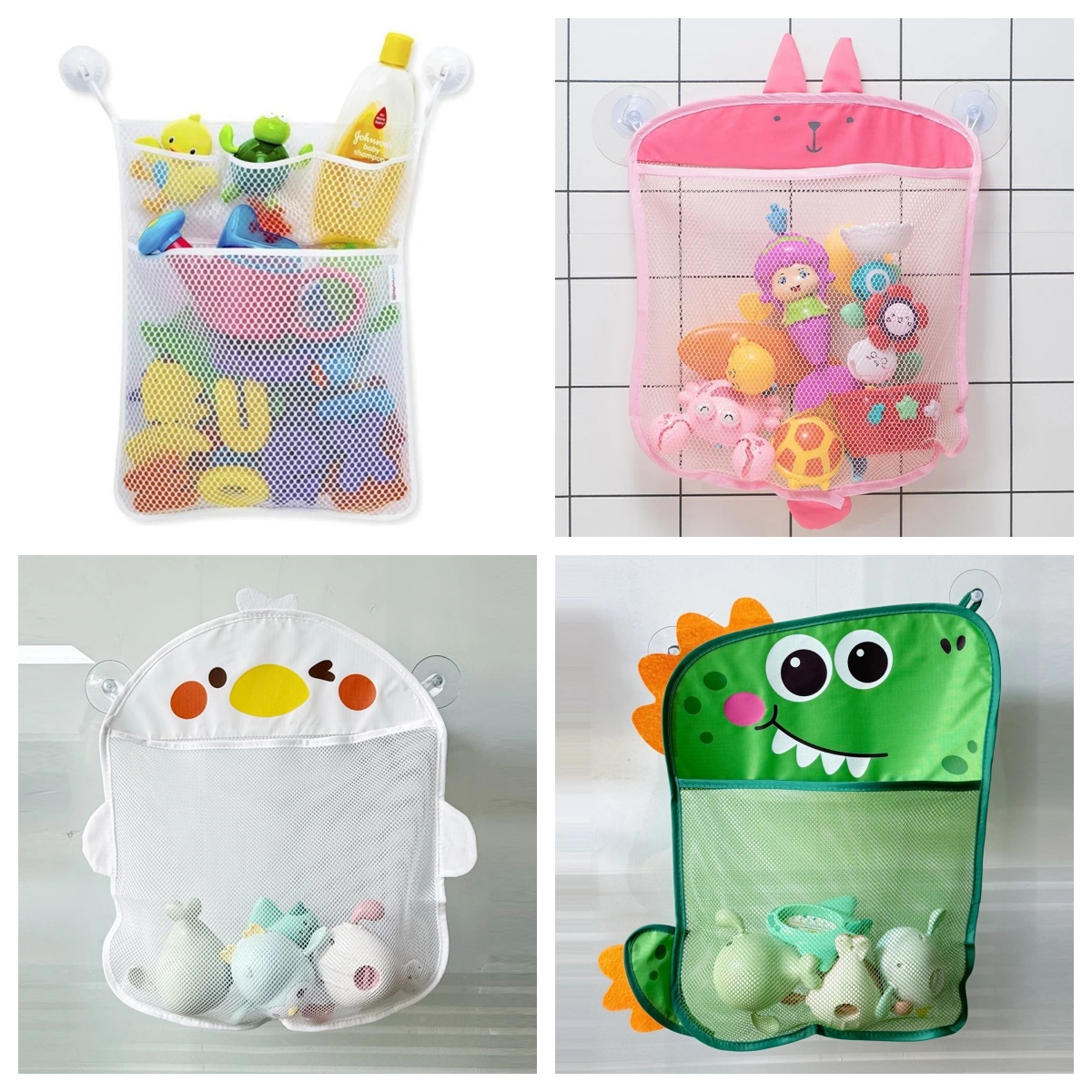 Party Games Baby Shower - Baby Badezimmer Netzbeutel Cartoon Tierformen Stoff