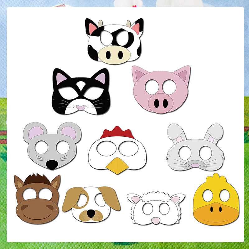 Party Games No Supplies - 10PCS Bauernhof Thema Cartoon Tier Kreative