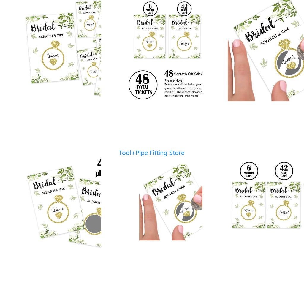 Party Games Bridal Shower - F92B Brautparty-Rubbelspielkarten-Set, Mädchen-Jungen-Geburtstags-Hochzeitskarte