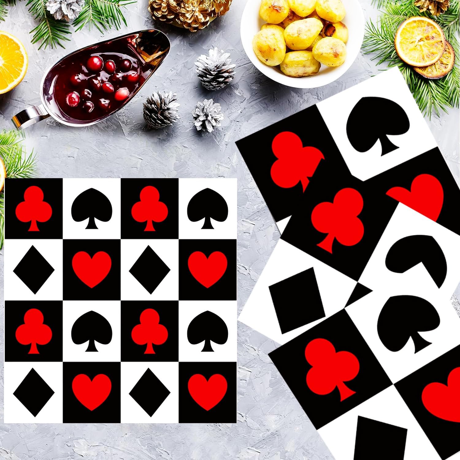20/40/60/80 PCS Casino Thema P – Party Games No Supplies Bewertung und Preis