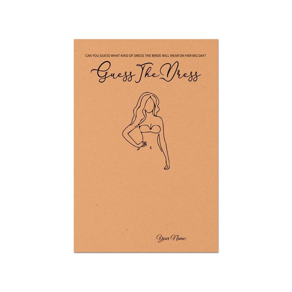 10 Stück „Errate das Kleid“ Br – Party Games Bridal Shower Bewertung und Preis