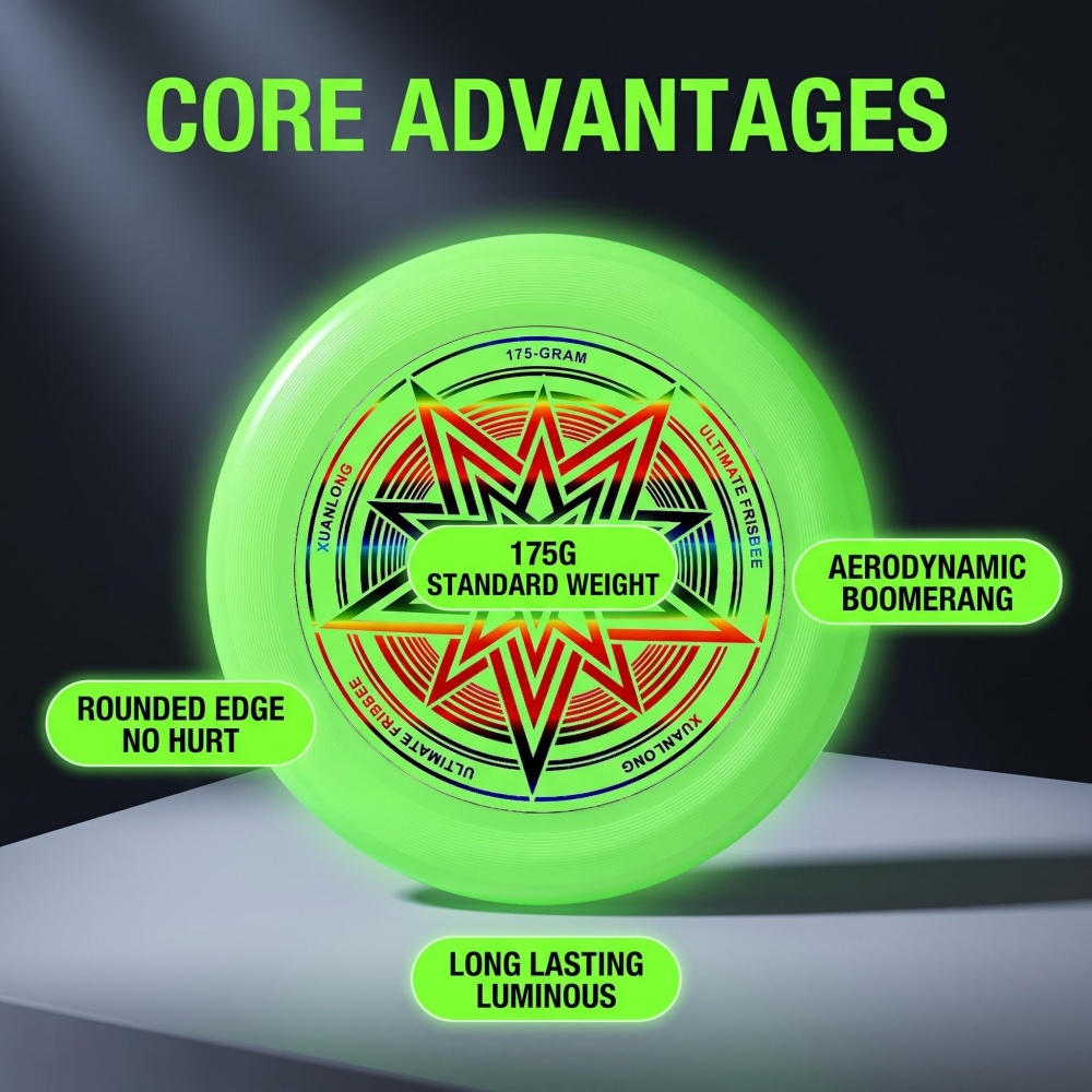 Leuchtendes Frisbee 175g Profe – Frisbee Freestyle Disc Bewertung und Preis
