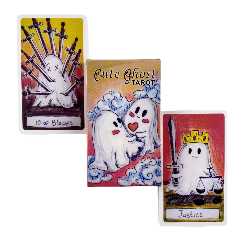 Niedliches Geister-Tarot-Deck- – Party Games Adult Birthday Bewertung und Preis