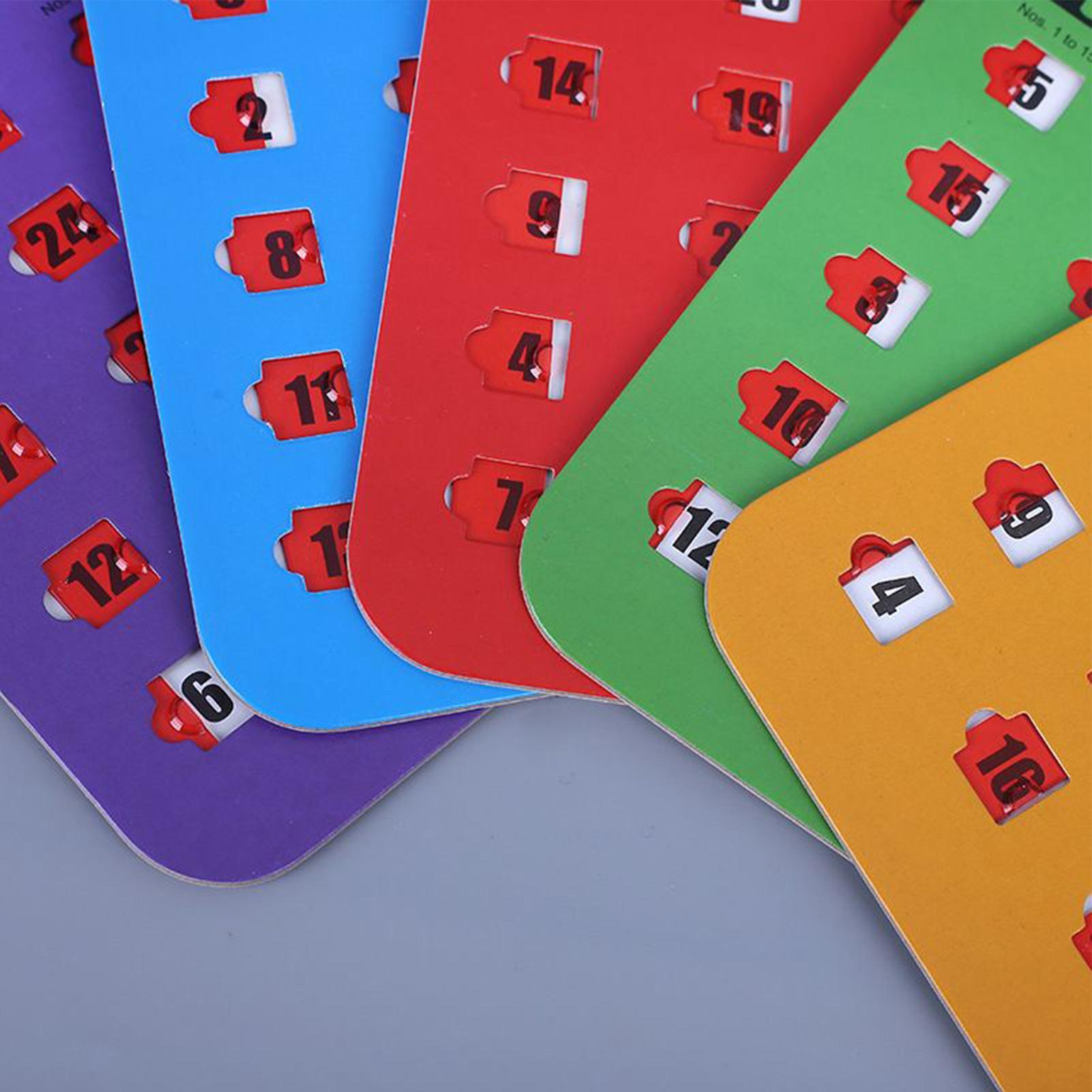 5 Stück Bingo-Spielkarten mit  – Party Games Large Groups Bewertung und Preis