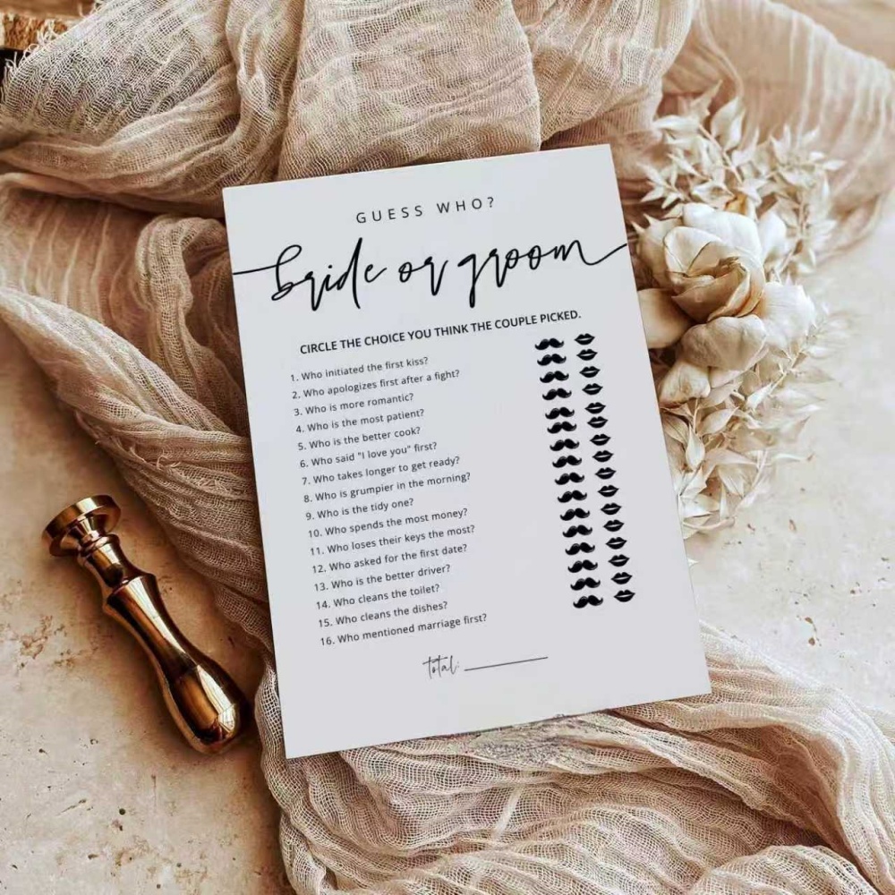 20 Stück Hochzeits-Spielkarten – Party Games Bridal Shower Bewertung und Preis