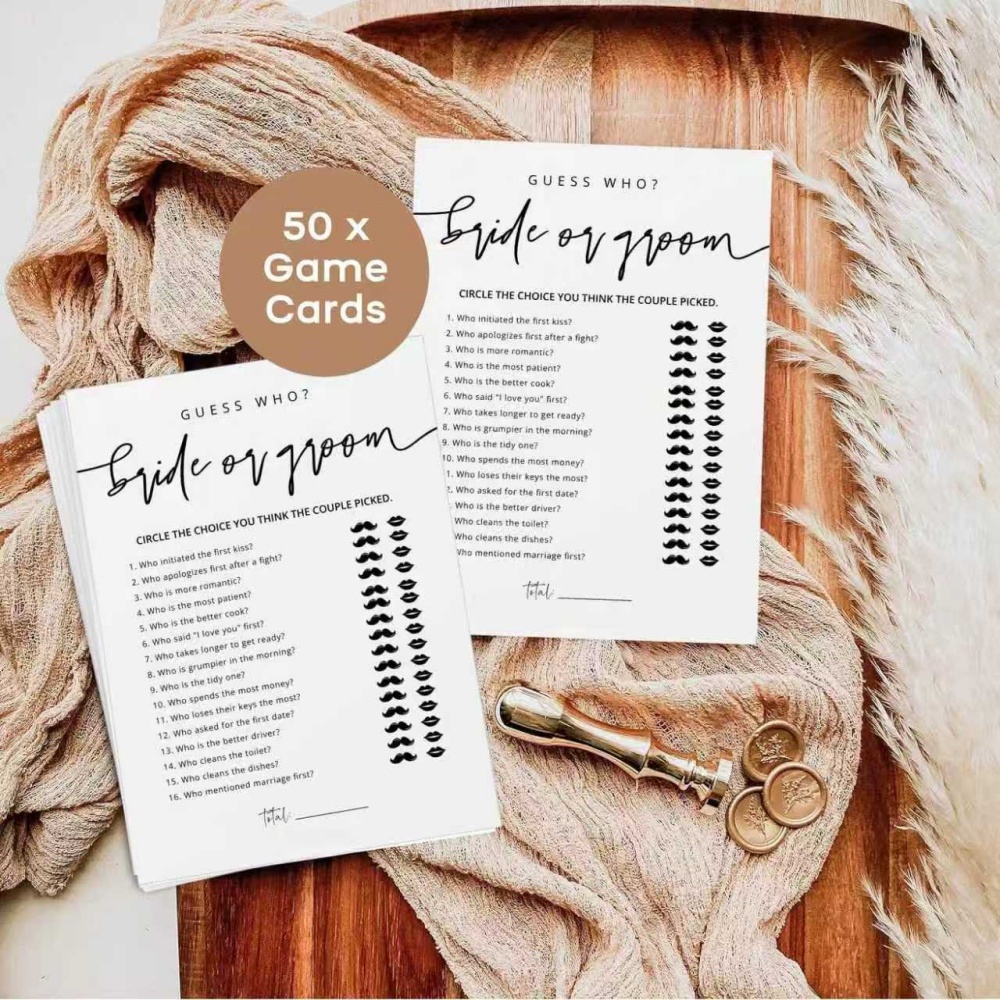 20 Stück Hochzeits-Spielkarten – Party Games Bridal Shower Bewertung und Preis