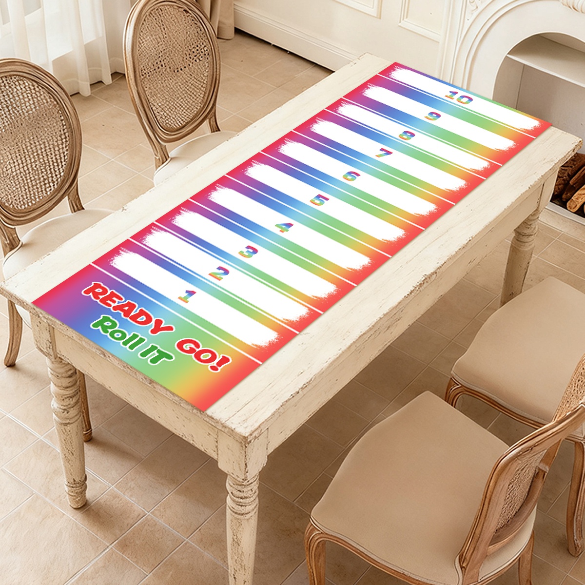 1 Stück Regenbogen-Rollspiel z – Party Games No Supplies Bewertung und Preis
