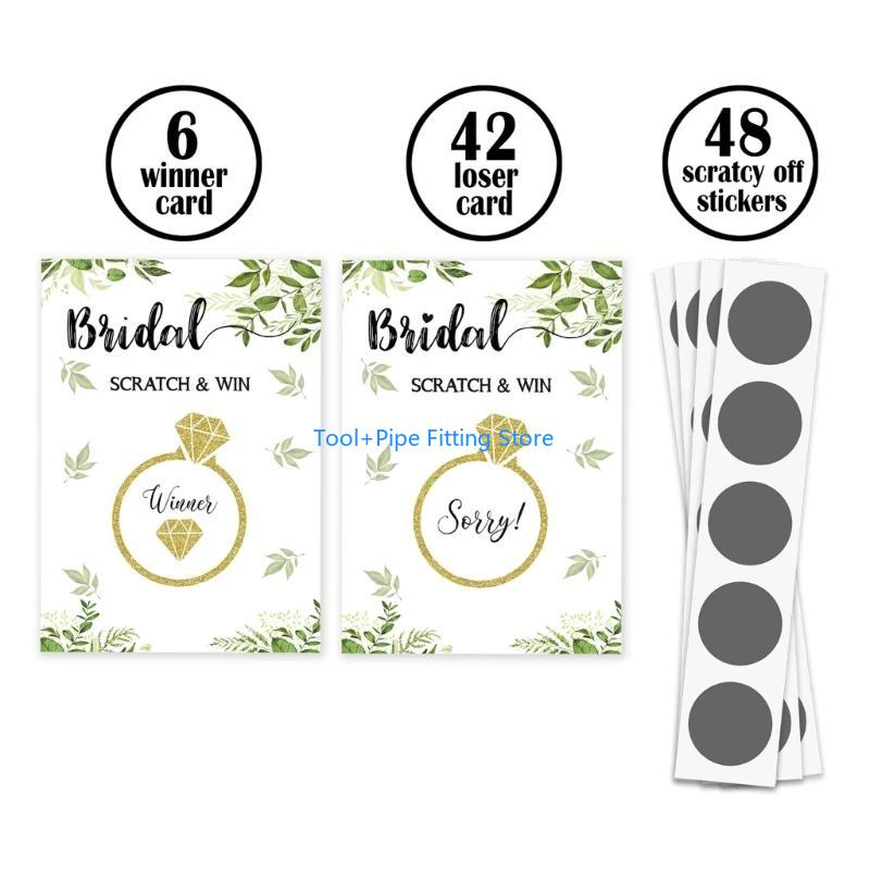 F92B Brautparty-Rubbelspielkar – Party Games Bridal Shower Bewertung und Preis