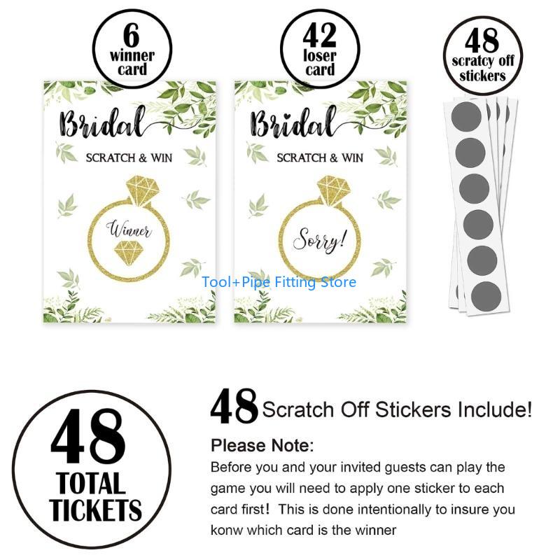 F92B Brautparty-Rubbelspielkar – Party Games Bridal Shower Bewertung und Preis