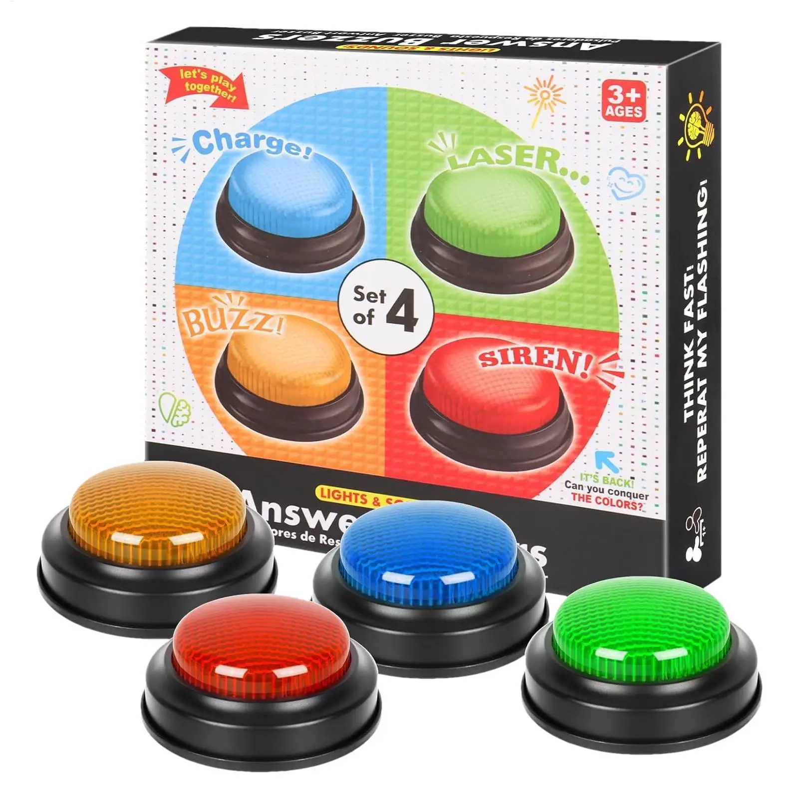 Spiel-Buzzer 4-teiliges Schnel – Party Games Engagement Bewertung und Preis