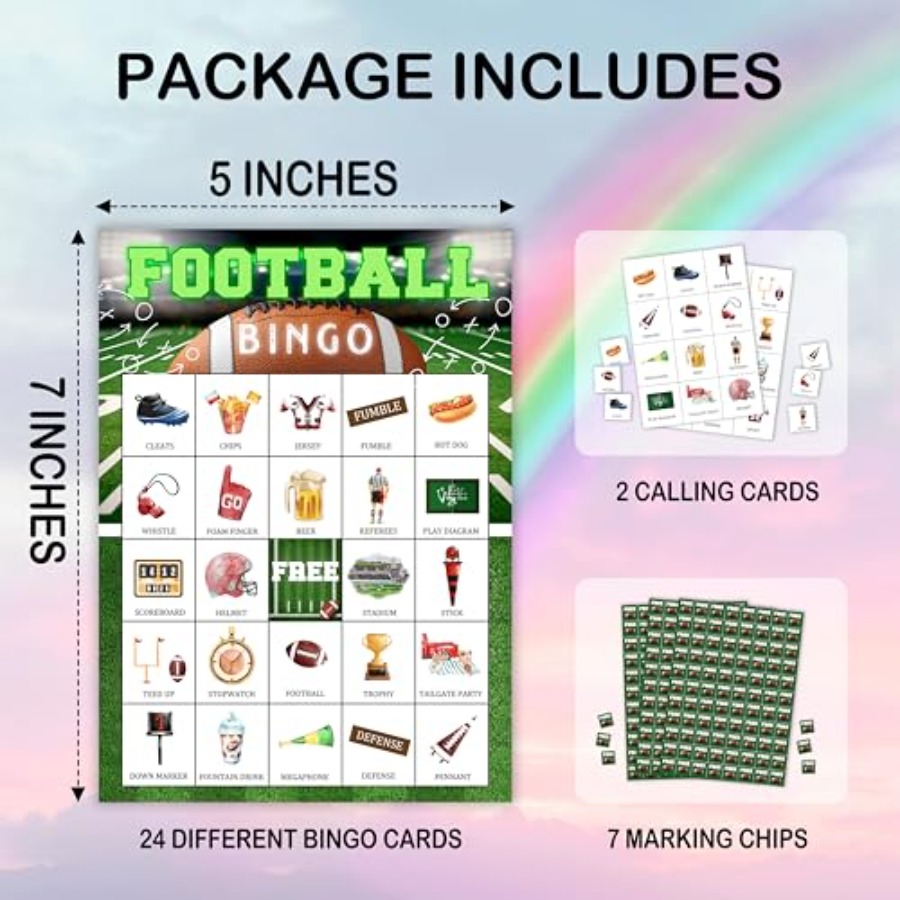 Fußball-Party-Bingo-Spielkarte – Party Games Large Groups Bewertung und Preis